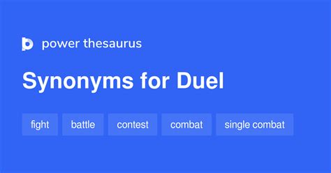 duel synonyms|9 Synonyms & Antonyms for DUEL .